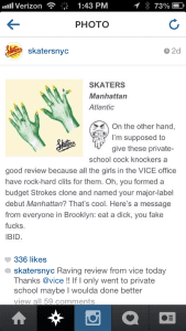Skaters Vice Response