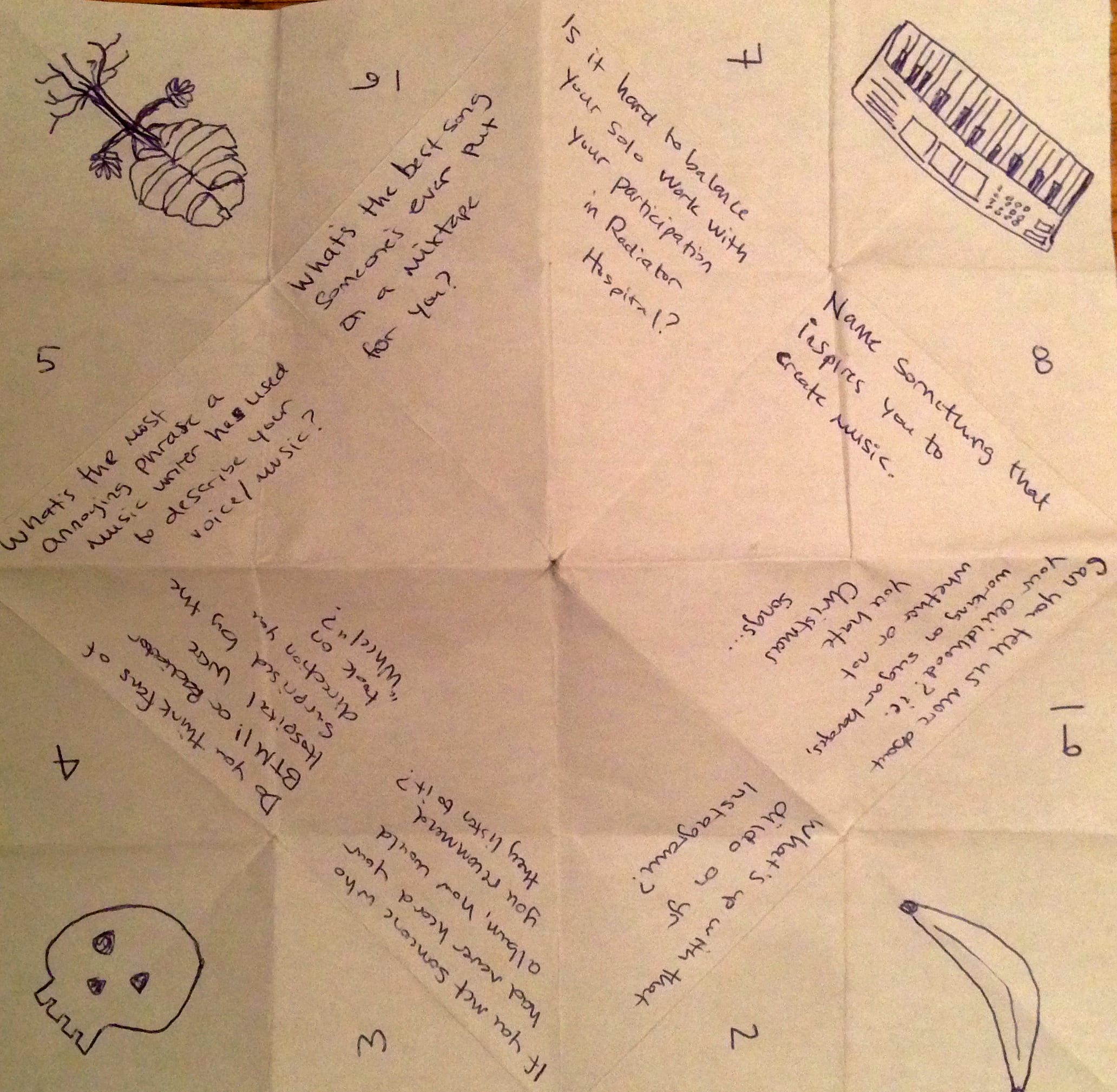 Laura Stevenson Cootie Catcher