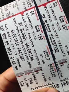 My Bloody Valentine tickets